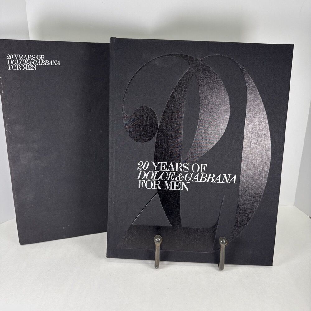 2010 20 Years Of Dolce & Gabbana For Men, 1st Edition Hardcover Book, Slipcover